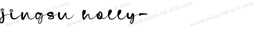 jingsu holly字体转换